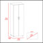 Armoire Glasgow, une armoire, deux tablettes