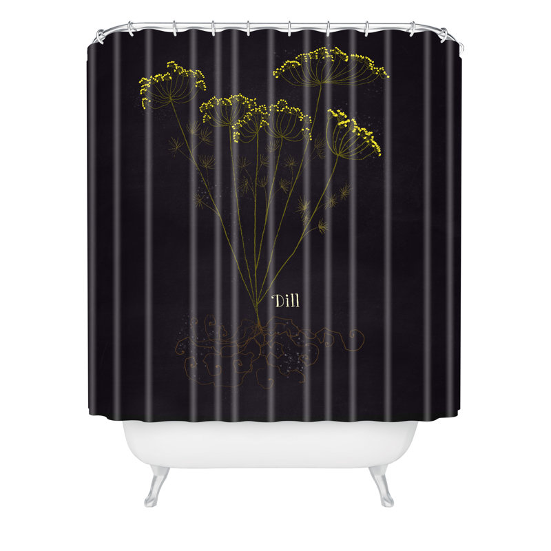 Rideau de douche simple aneth