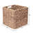 Wicker Storage Baskets Foldable Square Handmade Woven Bins