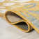Zinnia Modern Floral Textured Weave Yellow/Cream Indoor/Outdoor Rug