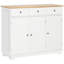 Buffet de cuisine, armoire de rangement rustique avec plateau en bois massif naturel, mobilier de bar polyvalent à cadre en bois robuste pour l'organisation quotidienne de la maison-1518603206