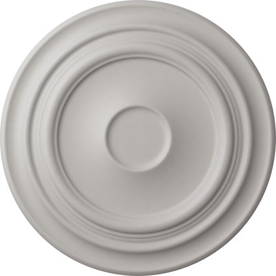 Endurathane Giana Ceiling Medallion, 32 5/8"OD x 1 1/2"P (Fits Canopies up to 7 7/8"), Hand-Painted Ultra Pure White Finish