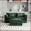 Canapé double surdimensionné luxueux avec tissu chenille et accoudoirs amovibles pour un confort ultime-1577694979