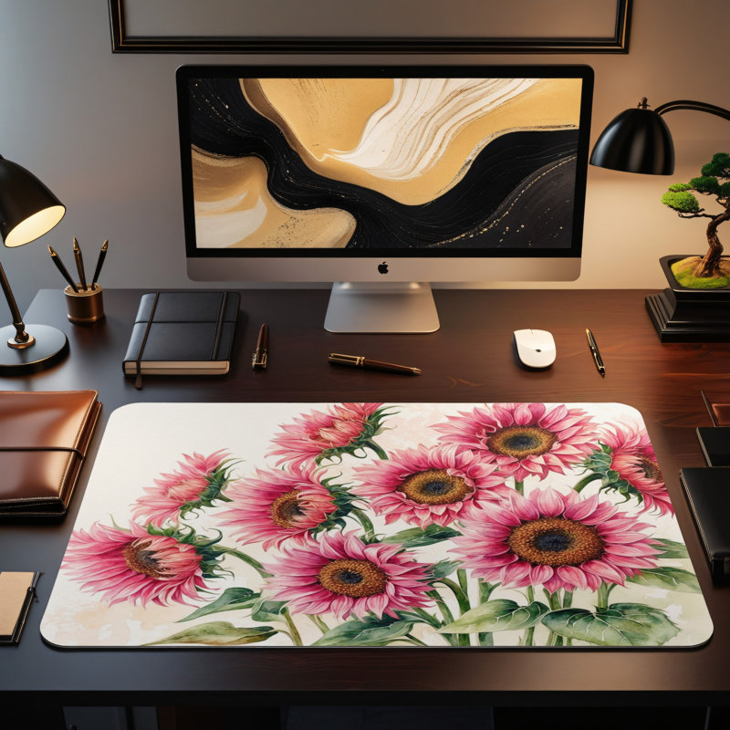 Polyester Desk Pad, 14.4x12.1