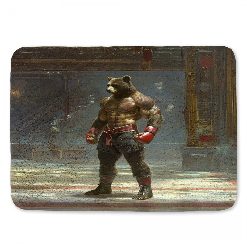 Tapis de bain Bear Boxer Sports, L 24 po x l 17 po