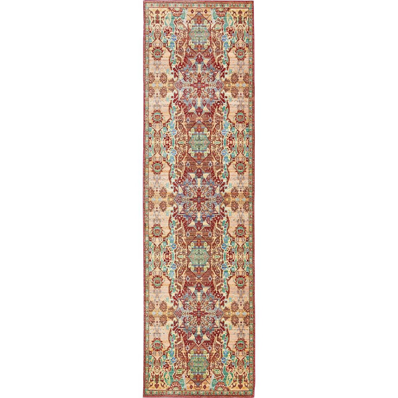 Tapis beige Donminique, Tapis de couloir 2 pi 7 po x 9 pi 10 po