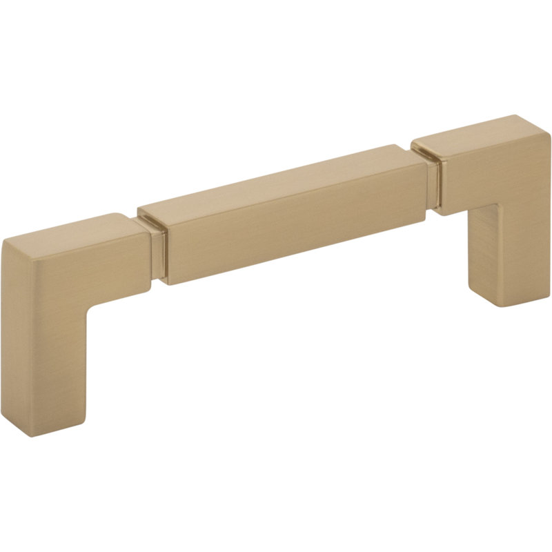 Langston Bar Pull, Honey Bronze, 3 3/4" Center To Center