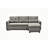 Convertible L-Shaped Sectional Sleeper Sofa Bed-948907202