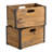 Plow & Hearth Solid Wood Decorative Bin