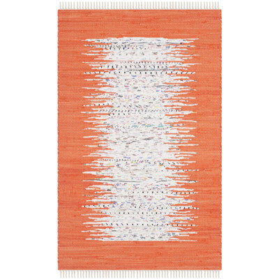 Paynter Hand Woven Cotton Abstract Rug