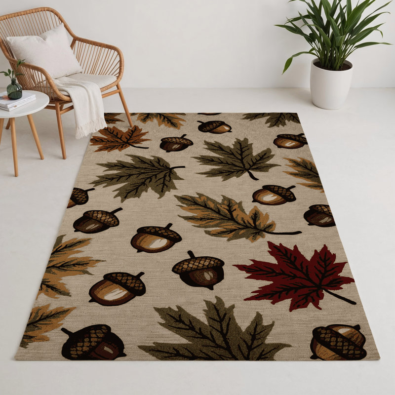 Tapis intérieur et extérieur gris Nature, Rectangle 5 pi x 7 pi