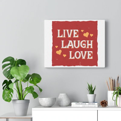 Live Laugh Love - Wrapped Canvas Print