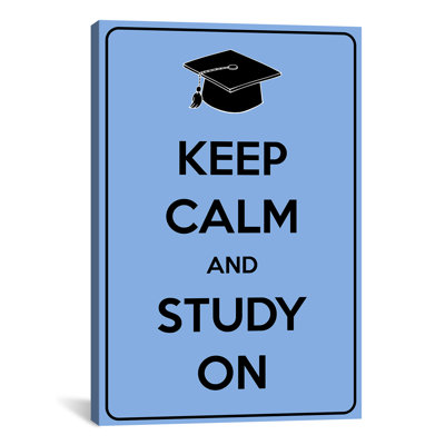 Jetter Keep Calm and Study sur impression sur toile