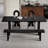 Black Rectangular Solid Dining Table For Dining Room/Kitchen-1140979201