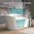 Free Standing Tub 59" Acrylic Freestanding Bathtub Adjustable Soaking Bath Tub Oval Shape-92368694