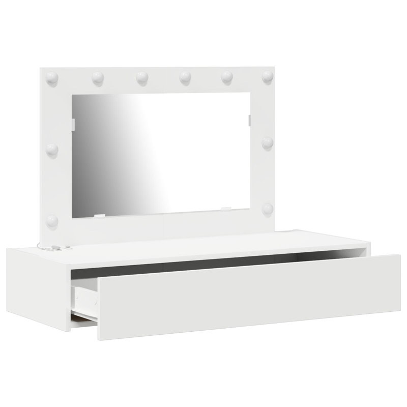 MDF 100 X 40 X 70 Cm Storage Dressing Table Rectangular, White