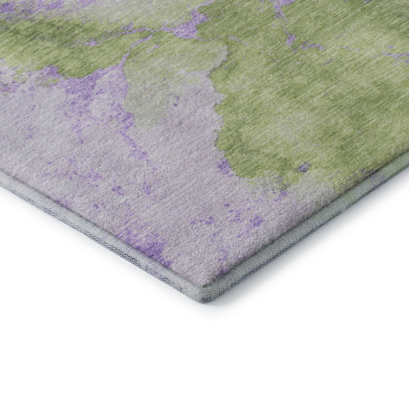Premium Machine Washable Jacquez AMF1790 Abstract Rug, Rectangle 1'8" x 2'6"
