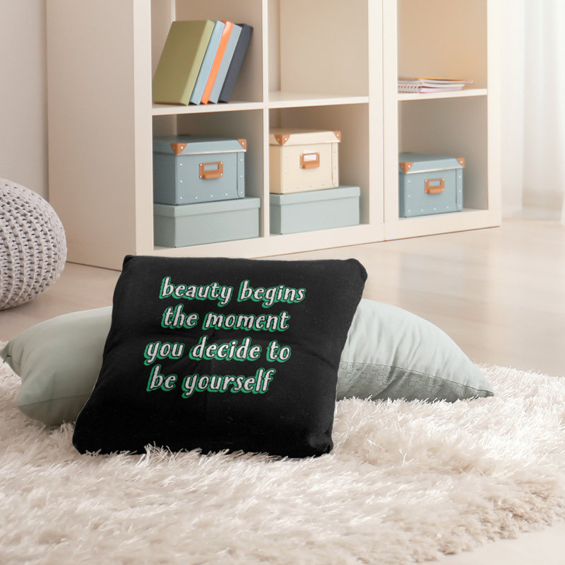 Coussin intérieur / extérieur True Beauty, Vert, H 26 po x l 26 po