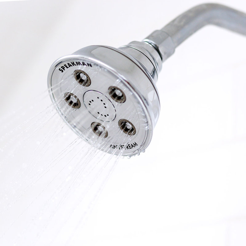 Tête de douche Caspian, Chrome poli