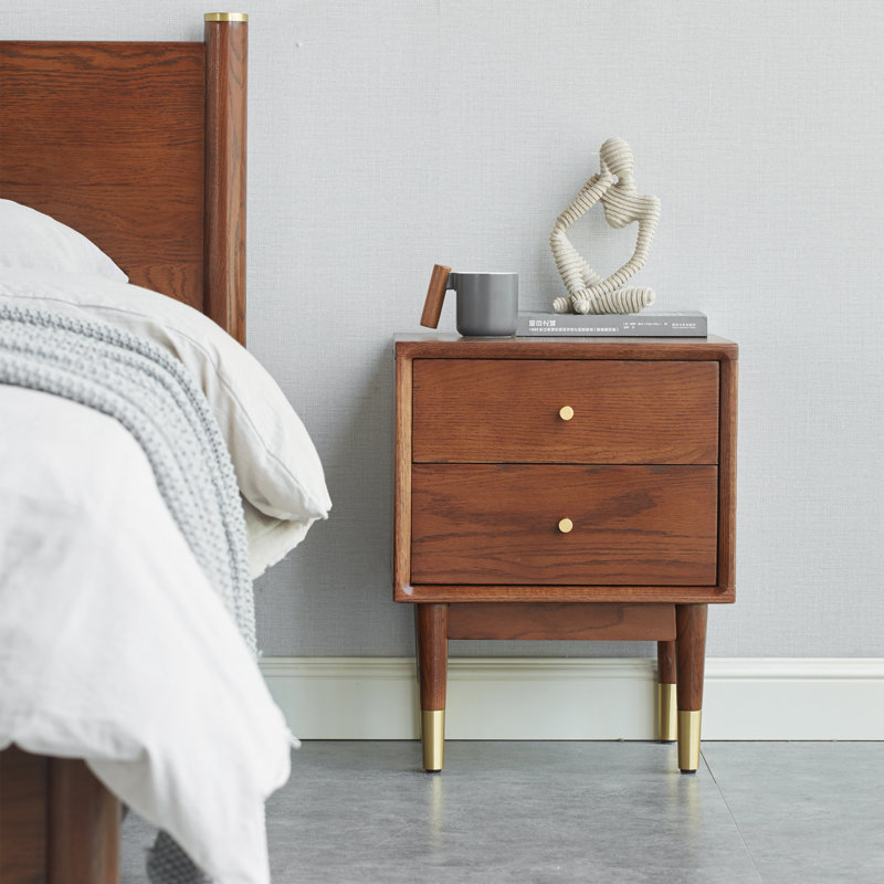 Chipley 40cm W Solid Wood Bedside Table
