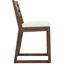 TREXM 5-Piece Rustic Patio Bar Set, Patio Table and Chairs Set with Ergonomic Chairs, Solid Wood Slatted Tabletop for Poolside, Balcony, Backyard, Porch (Light Teak+Beige Cushion)-1556118569