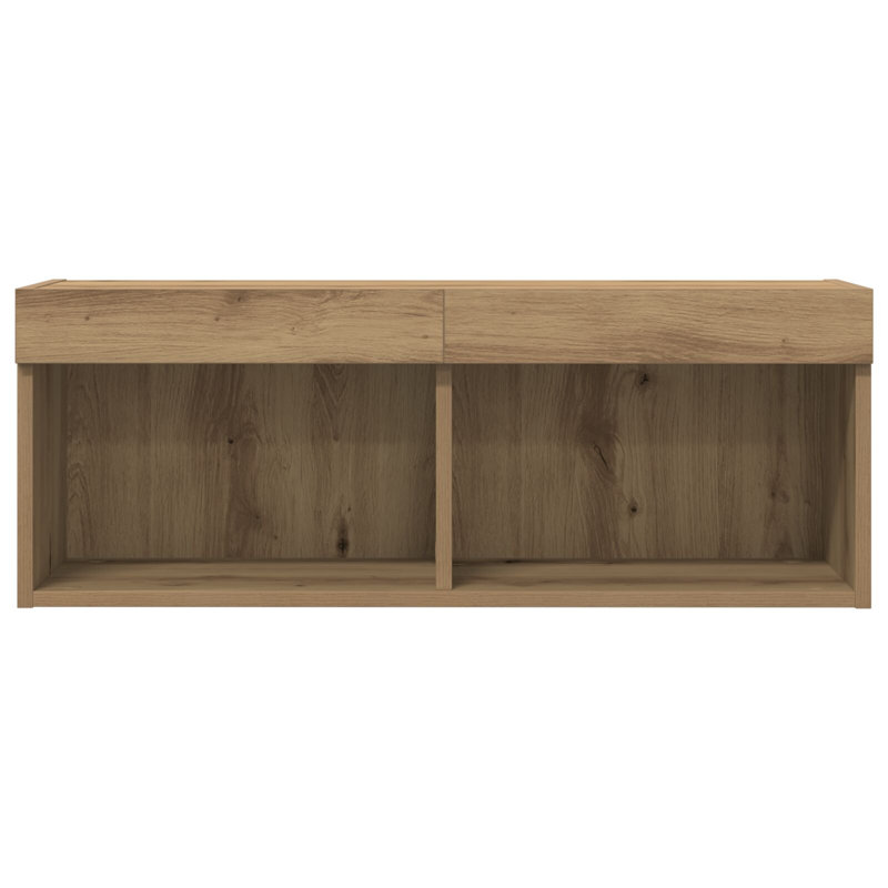 TV Cabinet Particle Board Medium Entertainment Centre, Artisan Oak