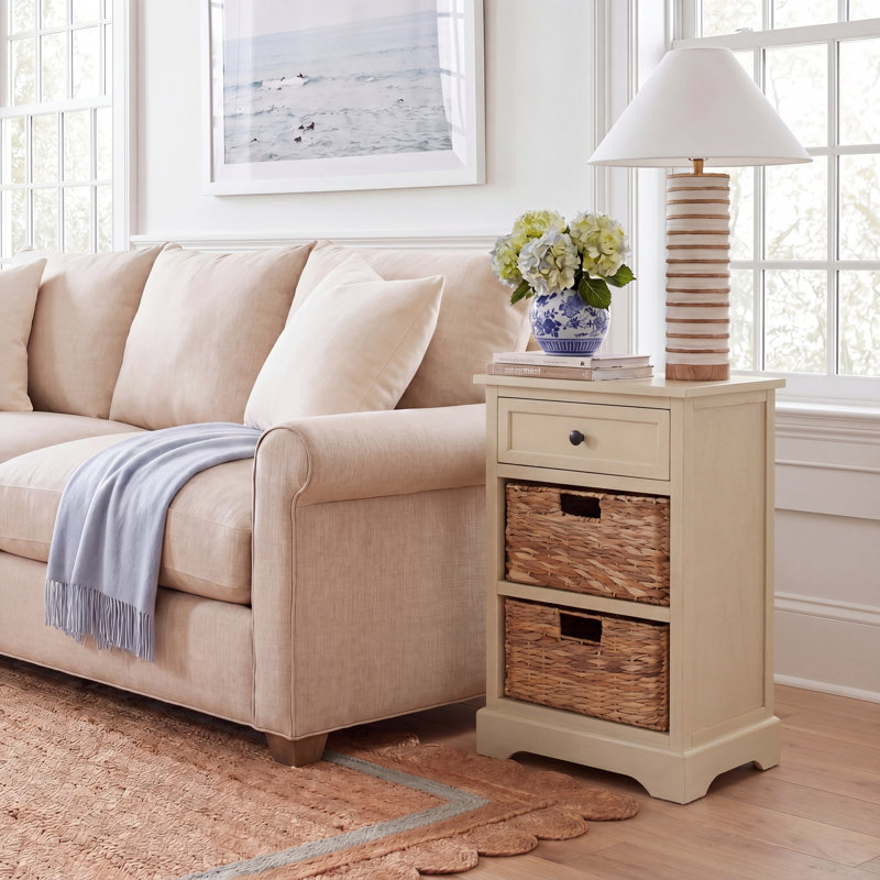 Painswick 3 - Drawer End Table with Storage, Sand
