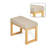 Modern Upholstered Shoe-Changing Bench, Solid Wood Frame, Soft Seat, Compact Entryway Stool for Foyer and Hallway-1186412682