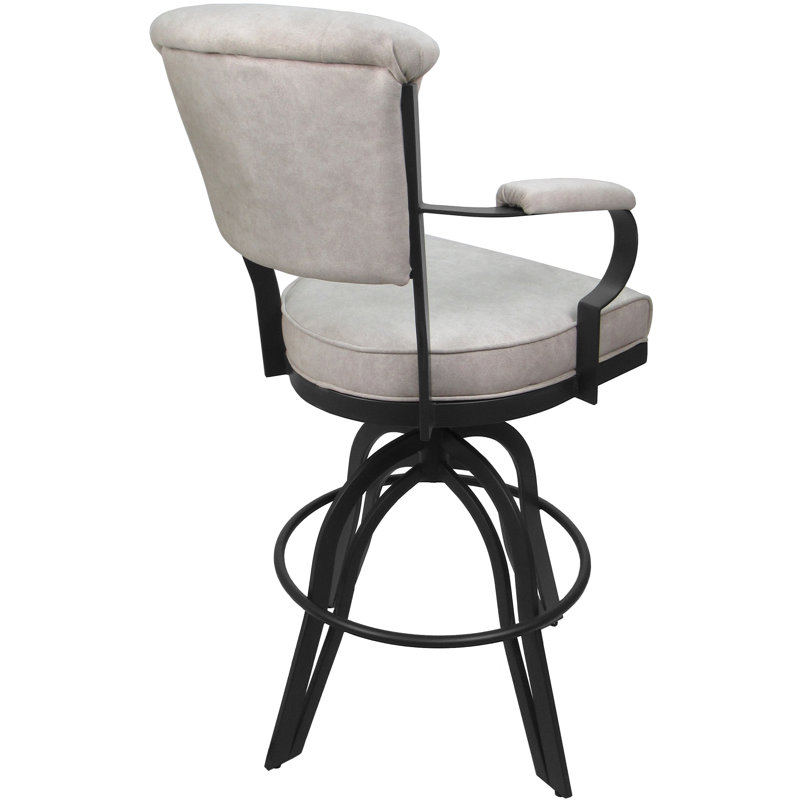 Tabouret de bar rotatif Racégal, gris, Outlier Stucco, Tabouret de bar (siège d'une hauteur de 26 po)