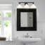 Éclairage de salle de bain à intensité variable à 3 lumières avec abat-jour en verre l 27,5 po Searcy-55362685-65616832