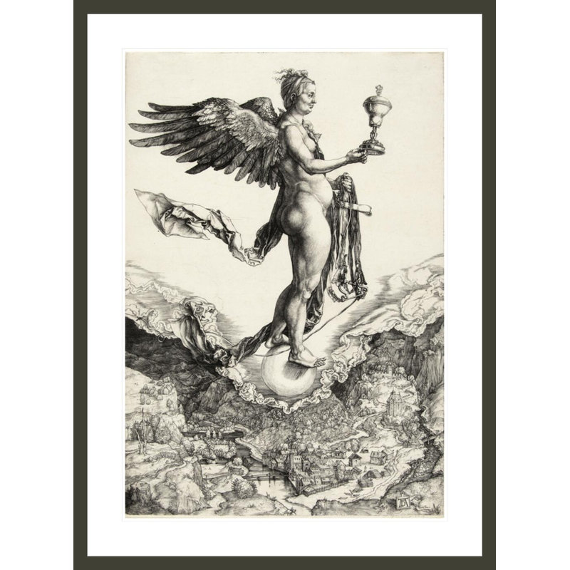 «Nemesis» par Albrecht Dürer, impression giclée sur cadre, H 41,5 po x l 30,74 po