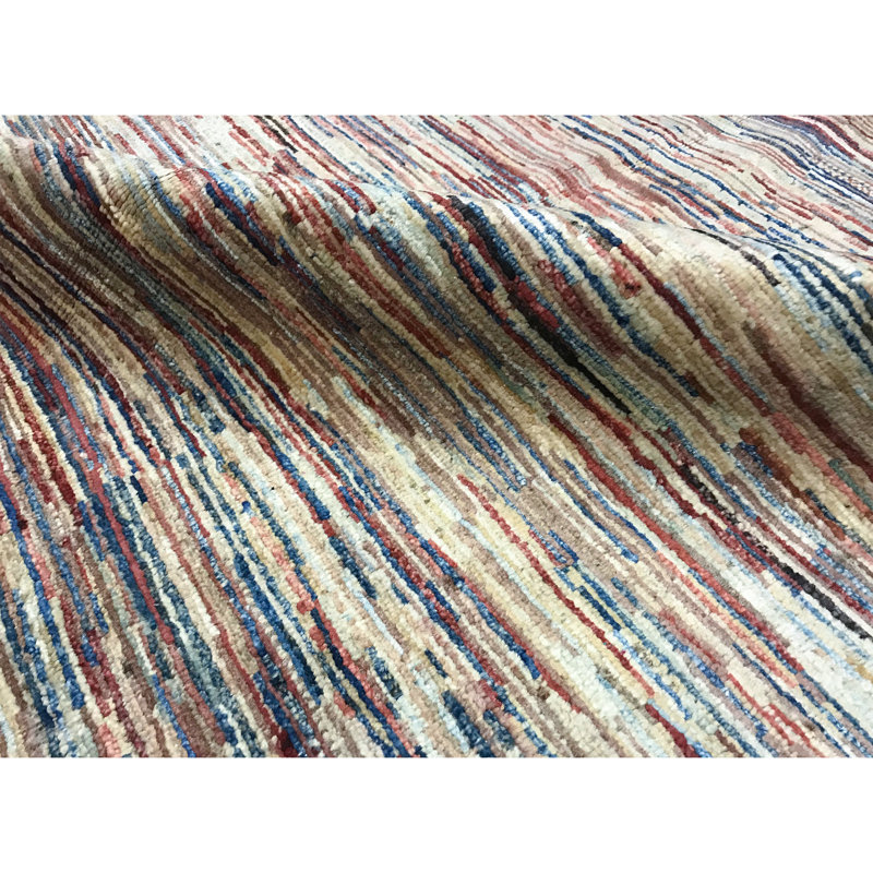 Tapis gris de haute qualité noué à la main