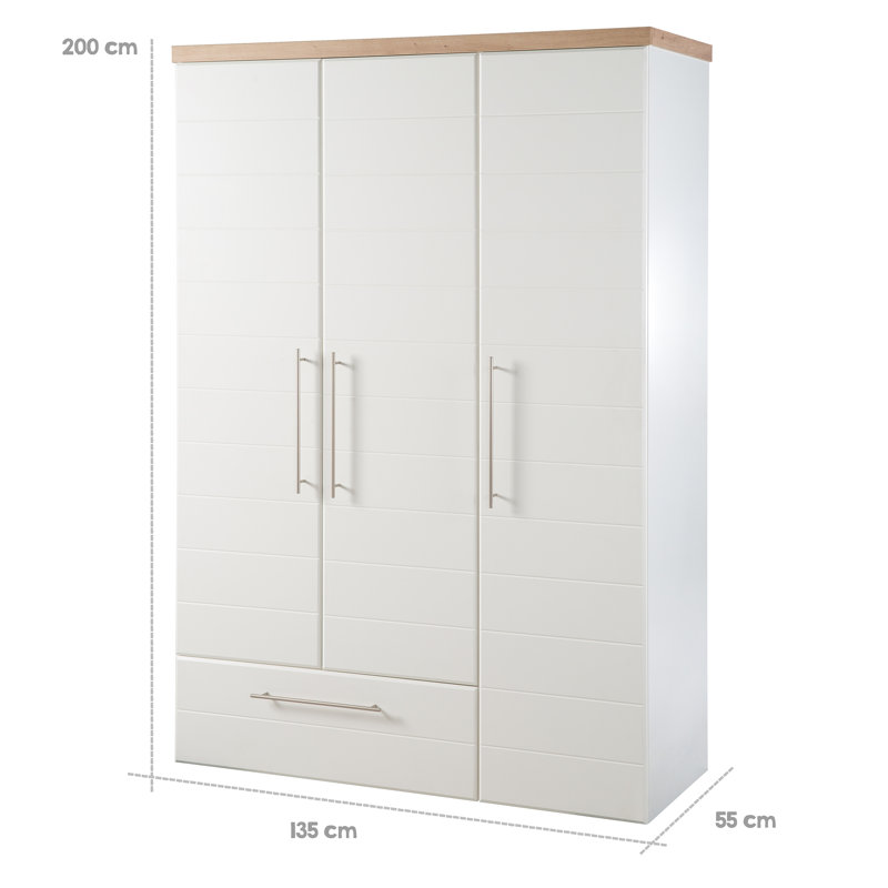 Nele 3 Door Wardrobe