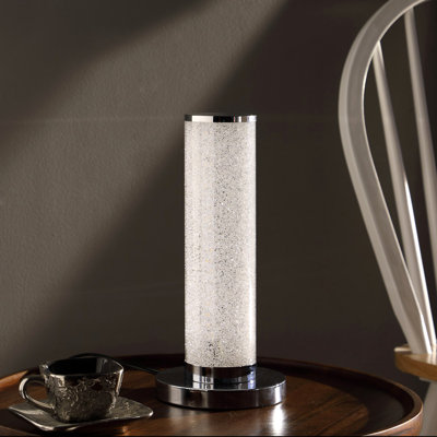 13-Inch LED Illuminari White Column Table Lamp
