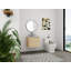 Meuble-lavabo mural 23 5/8 po - 5 options de lavabo couleur, armoire en bois clair et plateau en pierre reconstituée (Type D)-1178996164