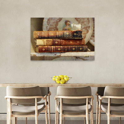 Vintage Book Collection I Abstract Vintage Art