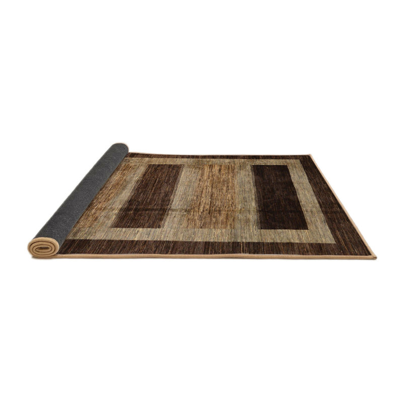 Tapis abstrait à motif abstrait moderne, Rond 5 pi