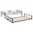 Metal Twin Over Twin Bunk Bed With Vent Board/ Heavy-Duty Sturdy Metal/ Noise Reduced/ Safety Guardrail/ Cpc Certified