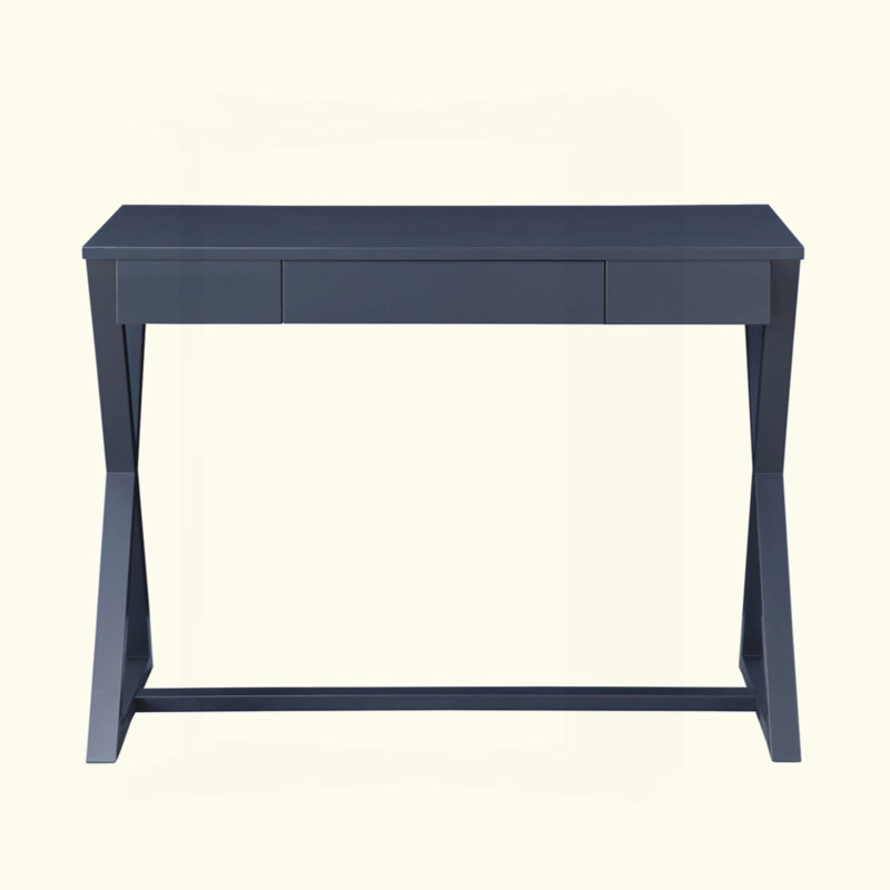 Rectangular Console Table With 1 Drawer, Charcoal