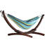 Hamac double avec support arqué en pin massif Holyoke Vivere - Offert en tissu Sunbrella ou en coton-1366963561-1366963566