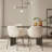 Durable and warm solid wood dining table-1707033353