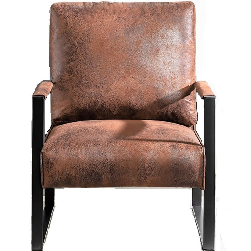 Fauteuil d'appoint classique Mid Century, Brun