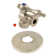 Kingston Brass 1/2-Inch FIP x 1/2 or 7/16-Inch Slip Joint Quarter-Turn Angle Stop Valve with Flange