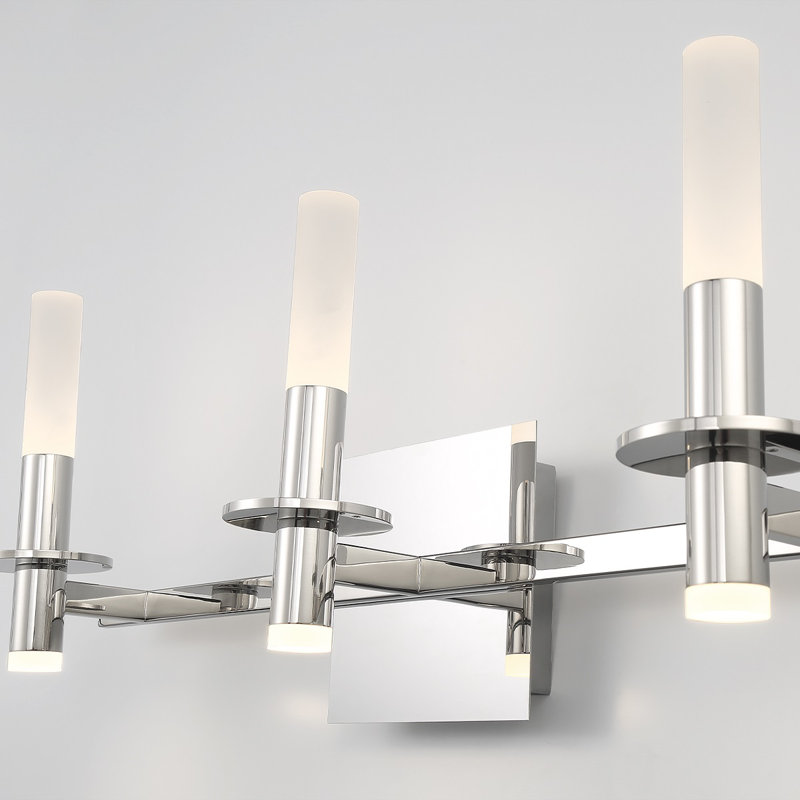 Ensemble de meuble-lavabo 6 lumières Torna, Nickel poli