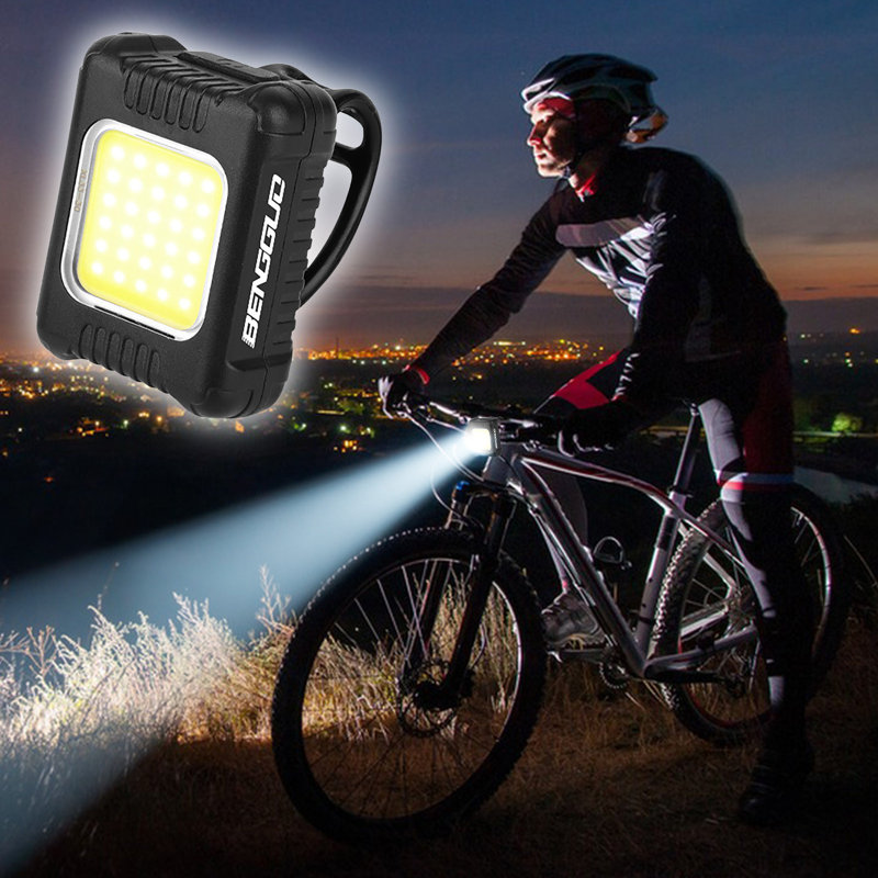Phare de bicyclette Mini USB rechargeable pour la nuit
