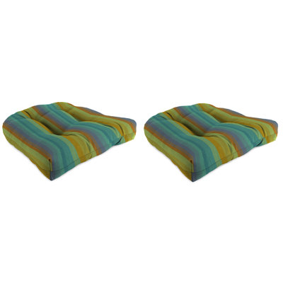 Contoured Outdoor Wicker Seat Cushion