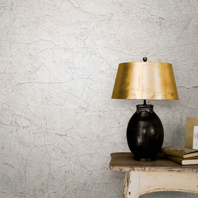 Wye Perfecto 2 Crackle Texture Wallpaper, 10.05M X 53Cm, Pink Grey