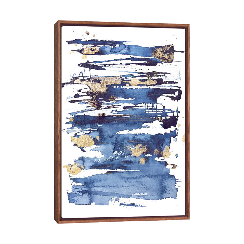 «Blue Rapture II» par Julia Contacessi - reproduction d'art encadrée, H 40 po x l 26 po x P 1,5 po