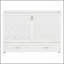 Grand lit escamotable mural avec tiroir et un ensemble de prises et ports USB, blanc-129230888