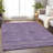 Premium Machine Washable Prisco Purple Rug-713920945